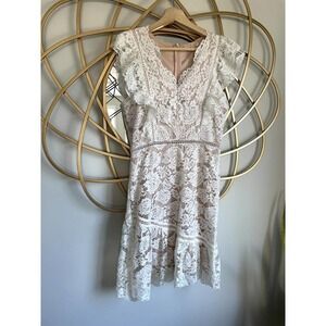 Hidden Label Creme Lace Dress size Medium